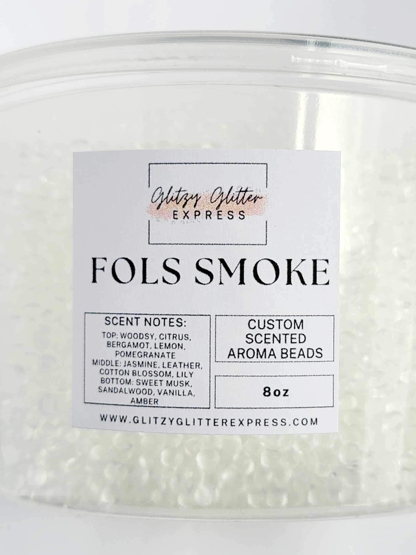 Custom Pre Scented Beads: Fols Smoke
