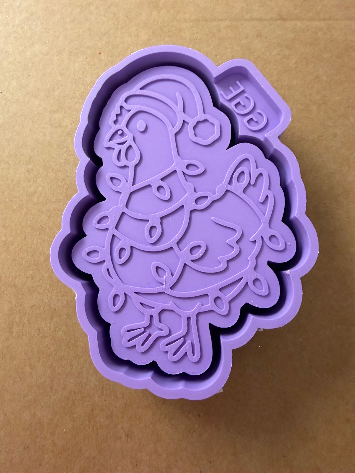 Chicken with Christmas Lights - Silicone Mold