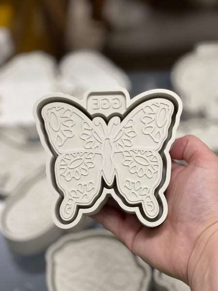Silicone Mold: Butterfly W/ Conchos