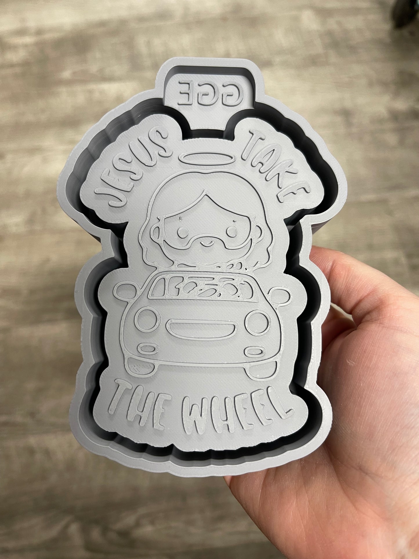 Jesus Take the Wheel Kawaii Jesus - Silicone Mold