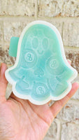 Silicone Mold: 8 Ball Ghost w/Spades