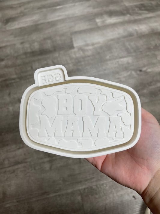 Boy Mama - Cow Print - Silicone Mold