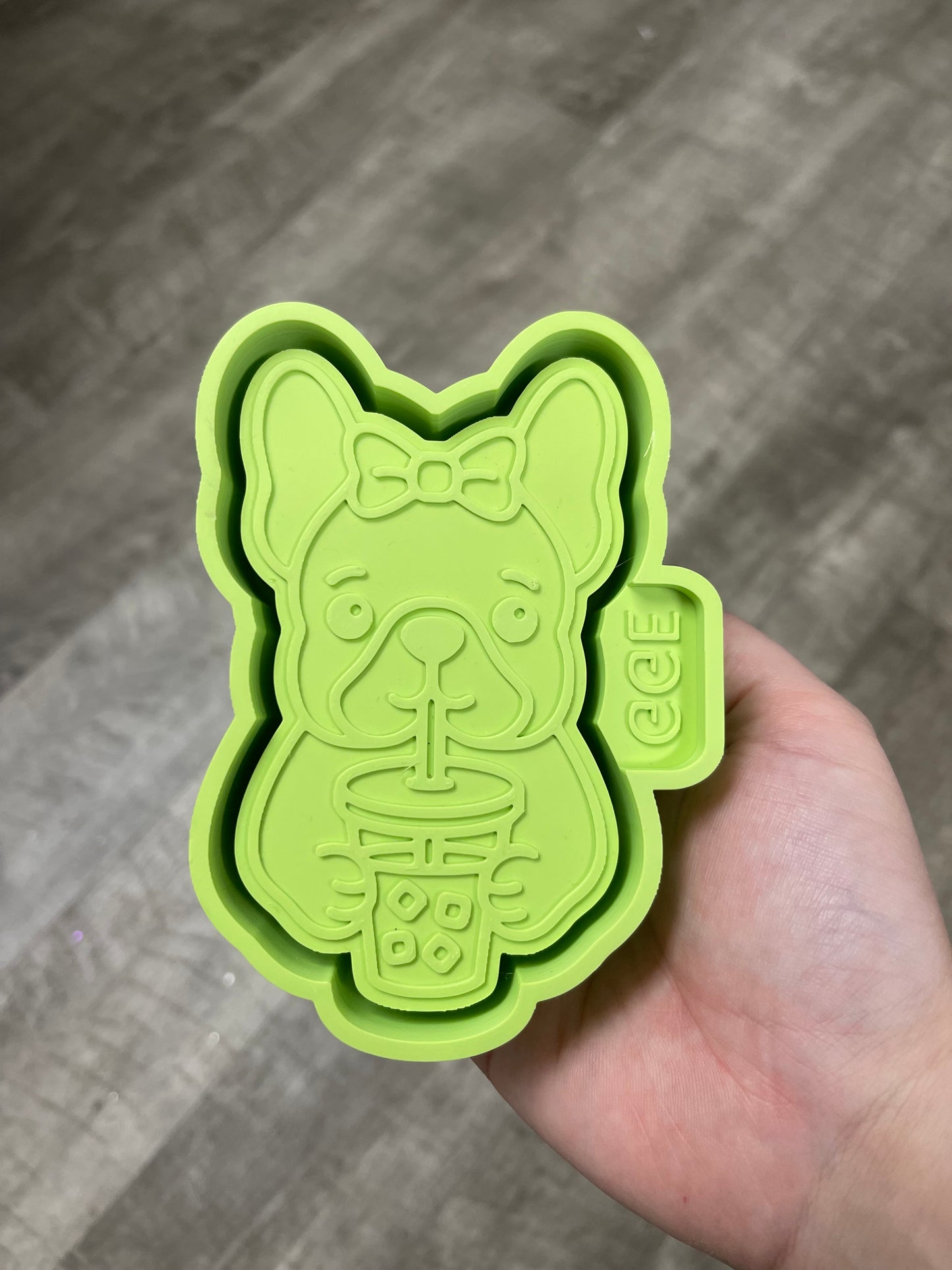 Frenchie with Cup - Silicone Mold