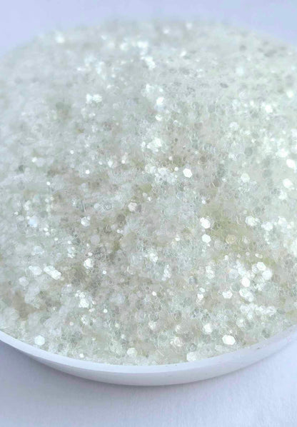 Holographic Mini Chunky Mix: Snowbank