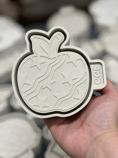 Silicone Mold: Apple with Stars