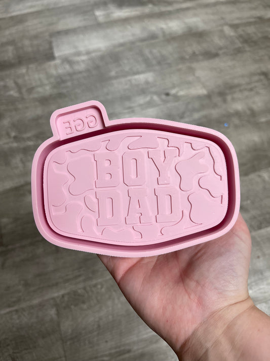 Boy Dad - Cow Print - Silicone Mold