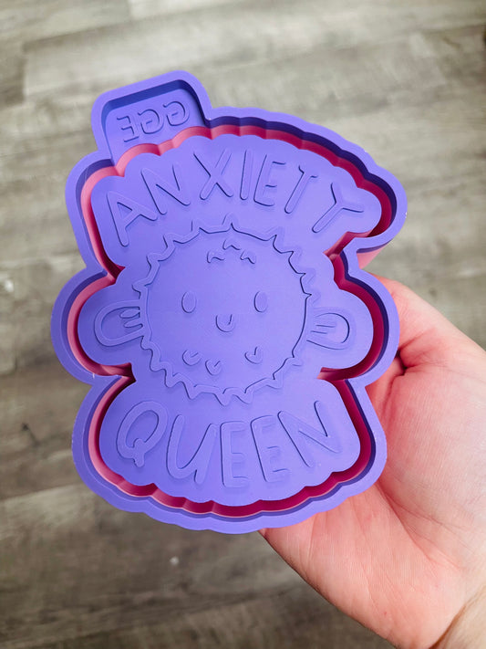 Anxiety Queen Pufferfish  - Silicone Mold