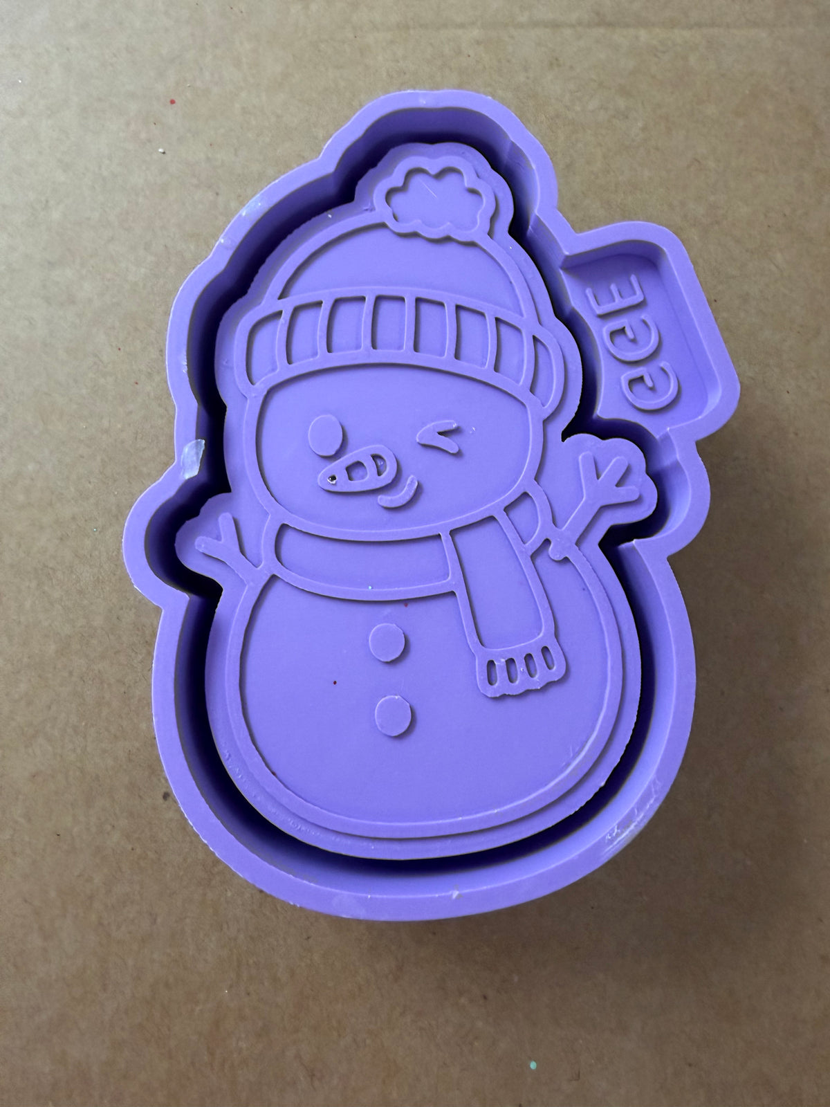 Winking Snowman - Silicone Mold