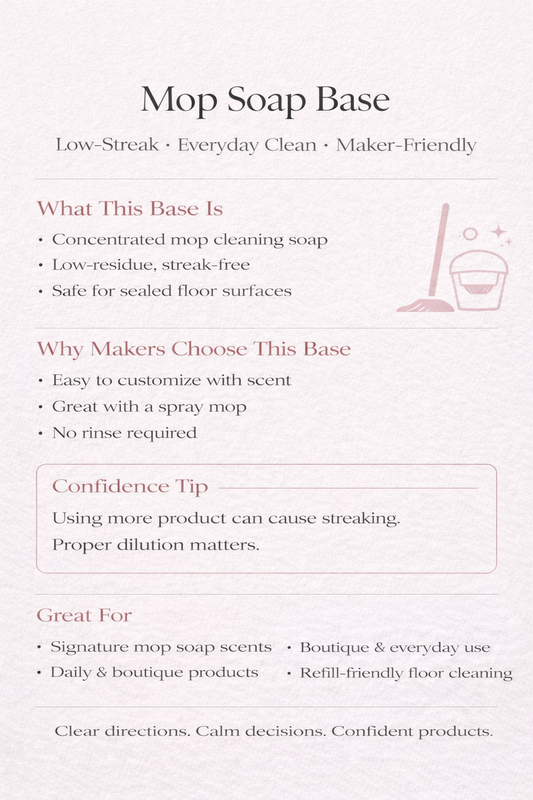 Deep Cleaning Mop Soap Concentrate Base