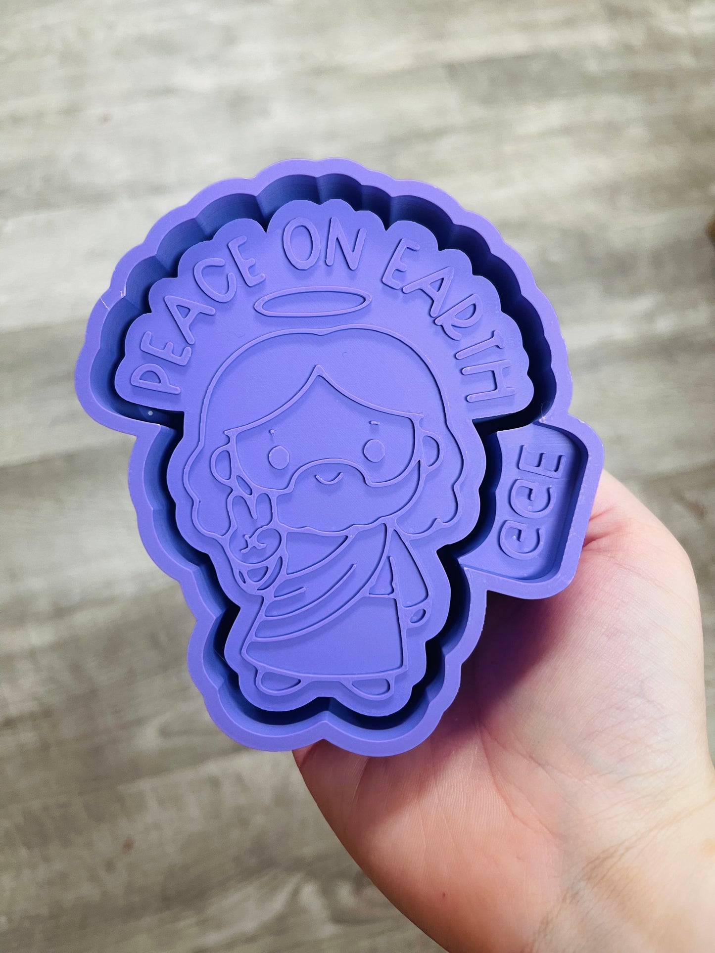 Peace on Earth Kawaii Jesus - Silicone Mold