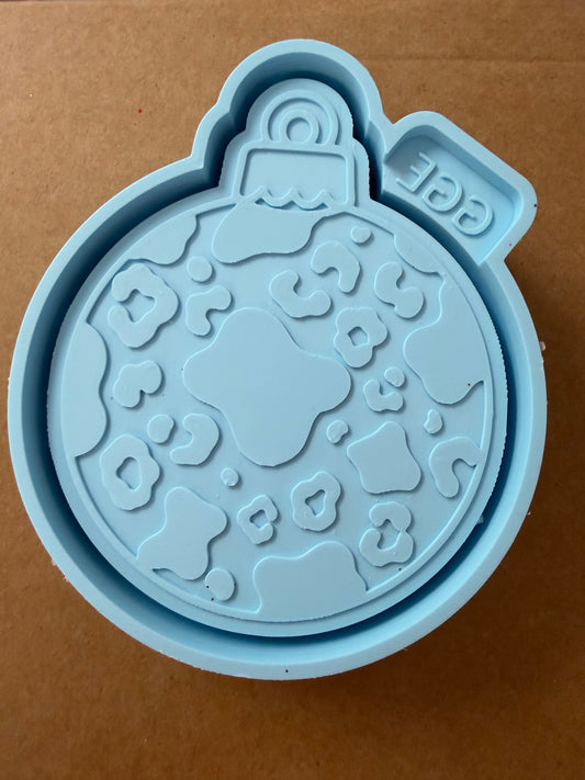 Cow Print & Leopard Christmas Ornament- Silicone Mold