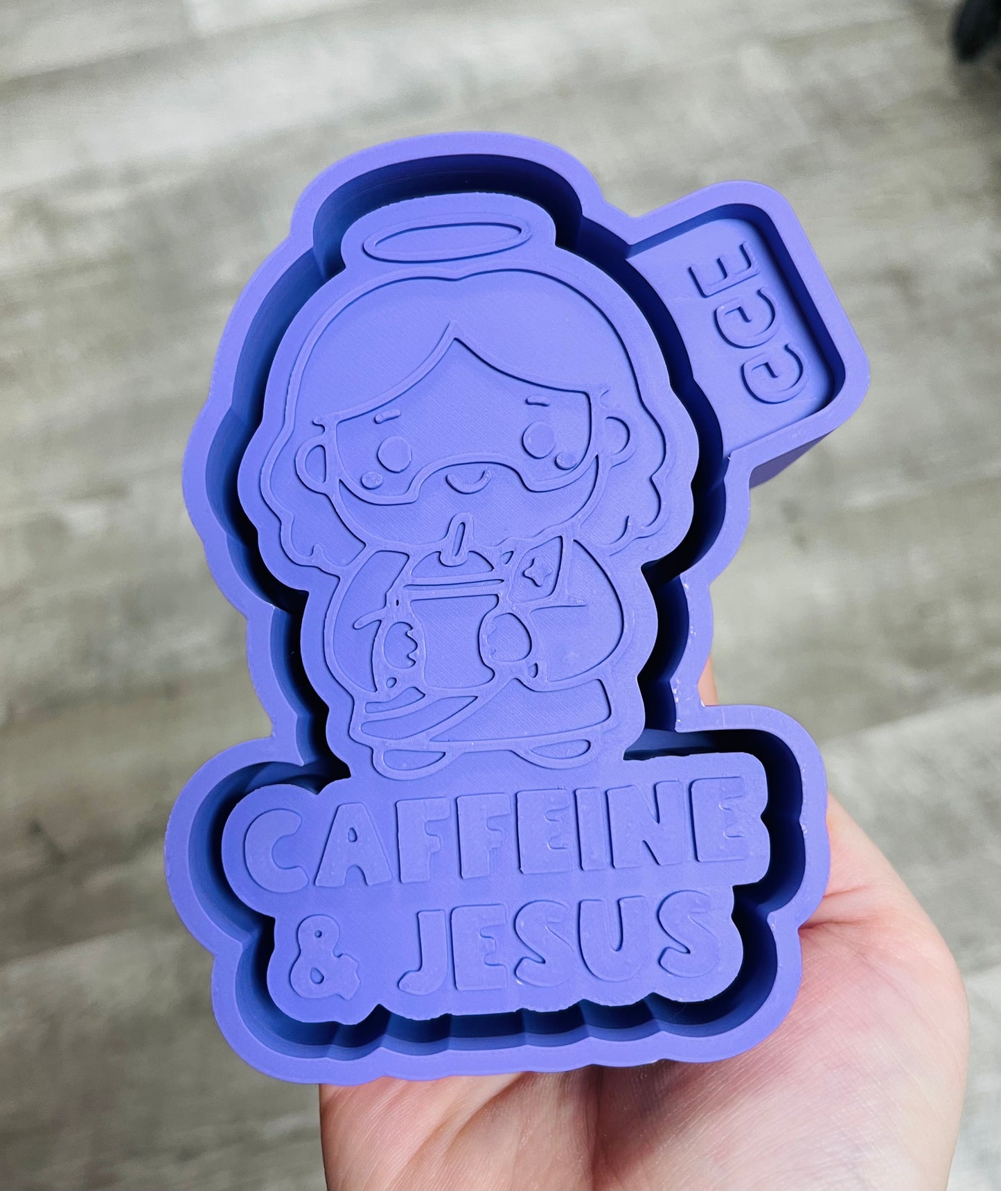 Caffeine & Jesus  Kawaii Jesus - Silicone Mold