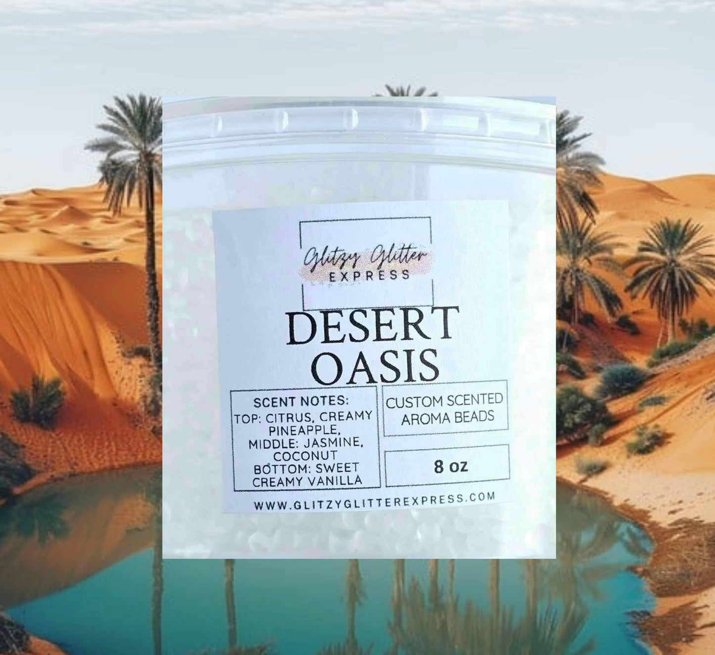 Custom Pre Scented Beads: Desert Oasis