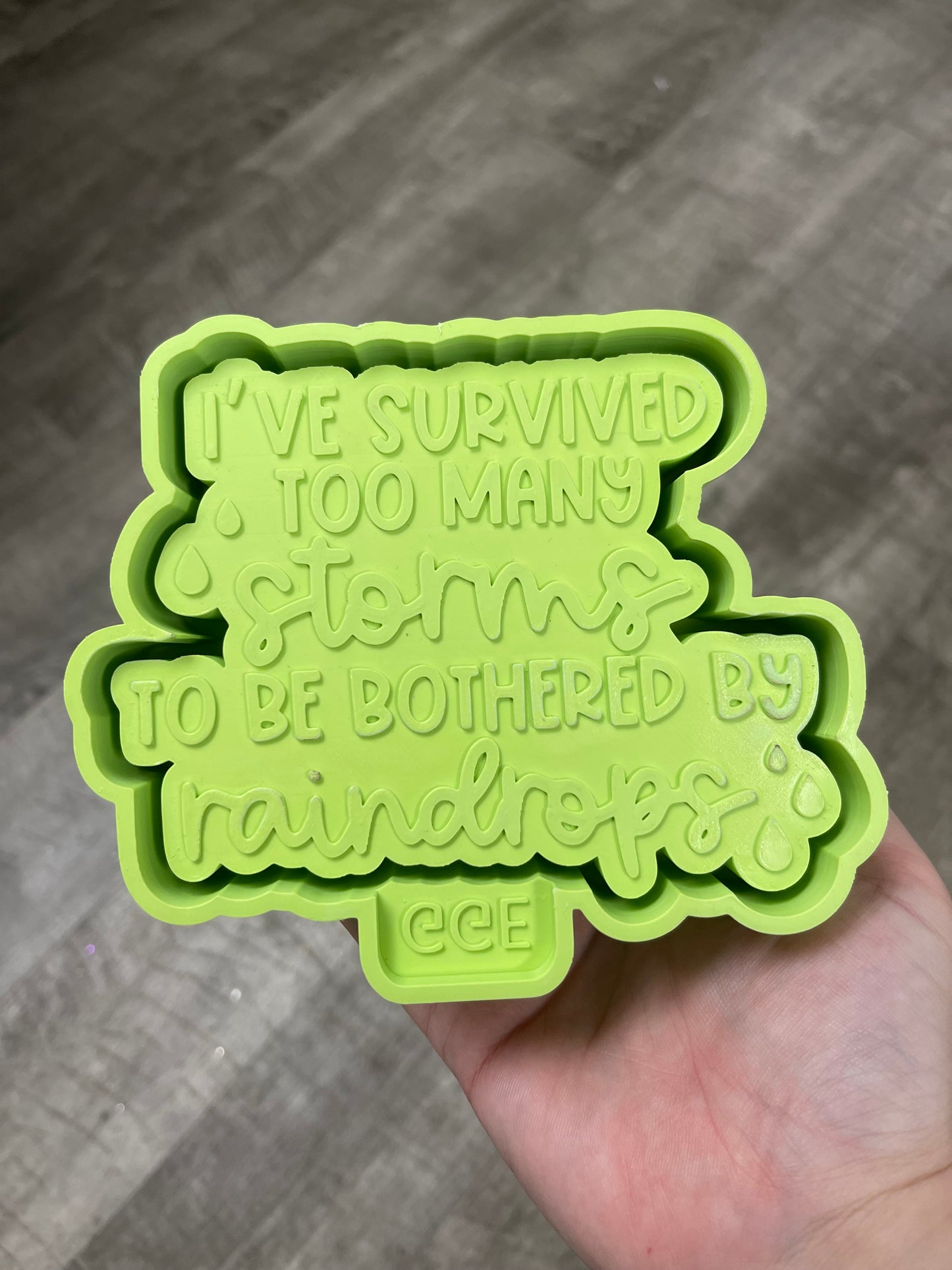 Too Many Storms - Silicone Mold