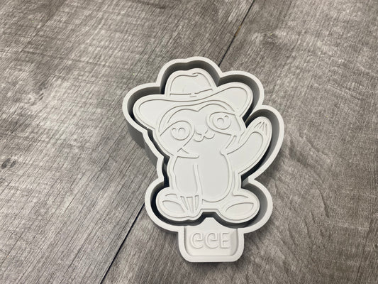 Cowboy Sloth - Silicone Mold