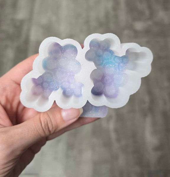 Silicone Mold: Groovy Flower Vent Clips