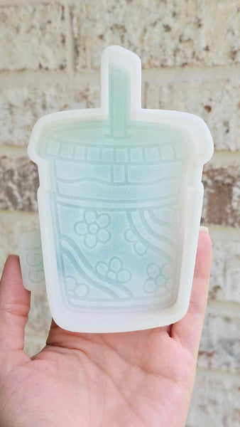 Silicone Mold: Iced Coffee Groovy