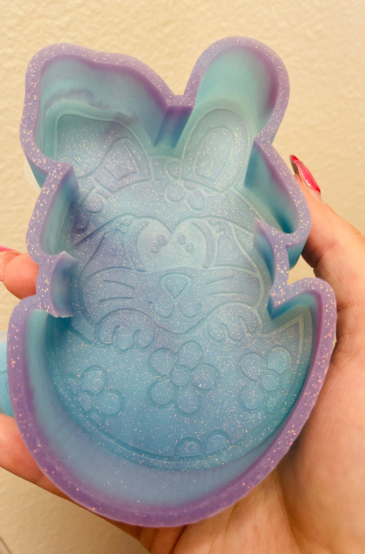 Egg Bunny - Groovy - Silicone Mold