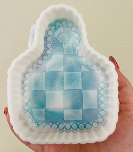 Checkered Cow Tag - Silicone Mold