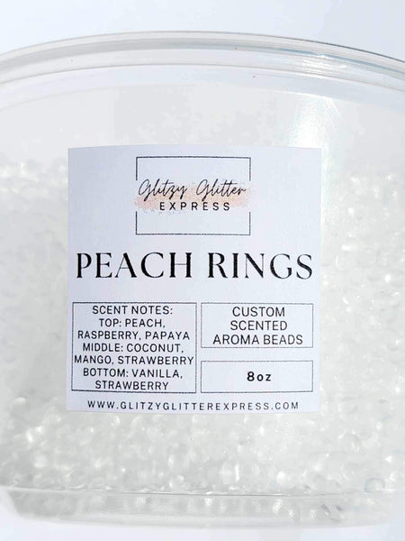 Custom Pre Scented Beads: Peach Rings