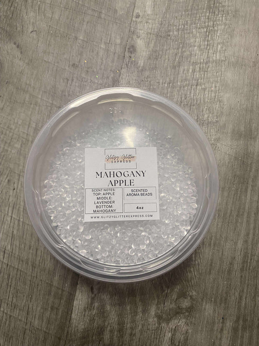 Pre Scented Beads: Mahogany Apple