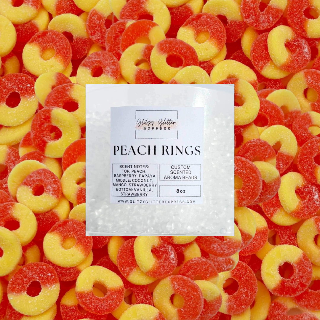 Custom Pre Scented Beads: Peach Rings