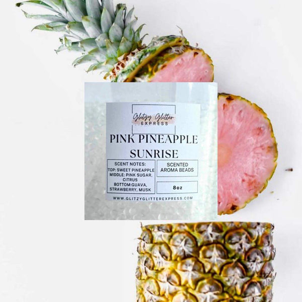 Pre Scented Beads: Pink Pineapple Sunrise