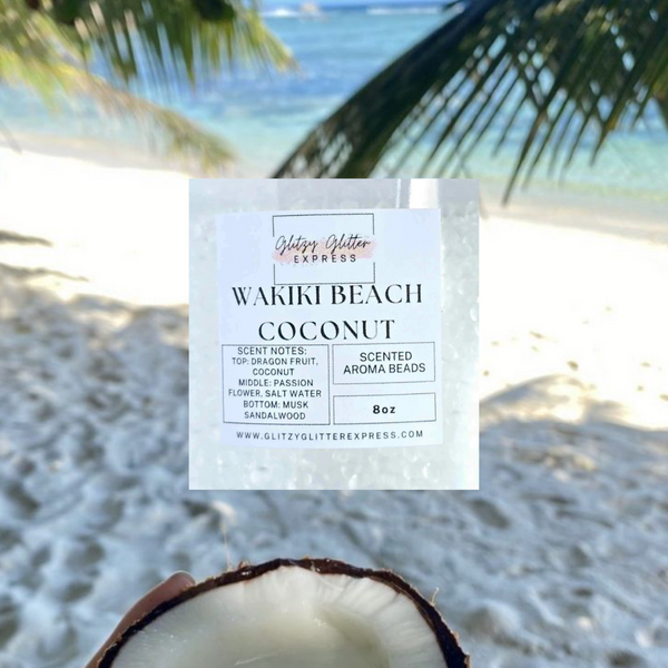 Pre Scented Beads: Waikiki Beach Coconut
