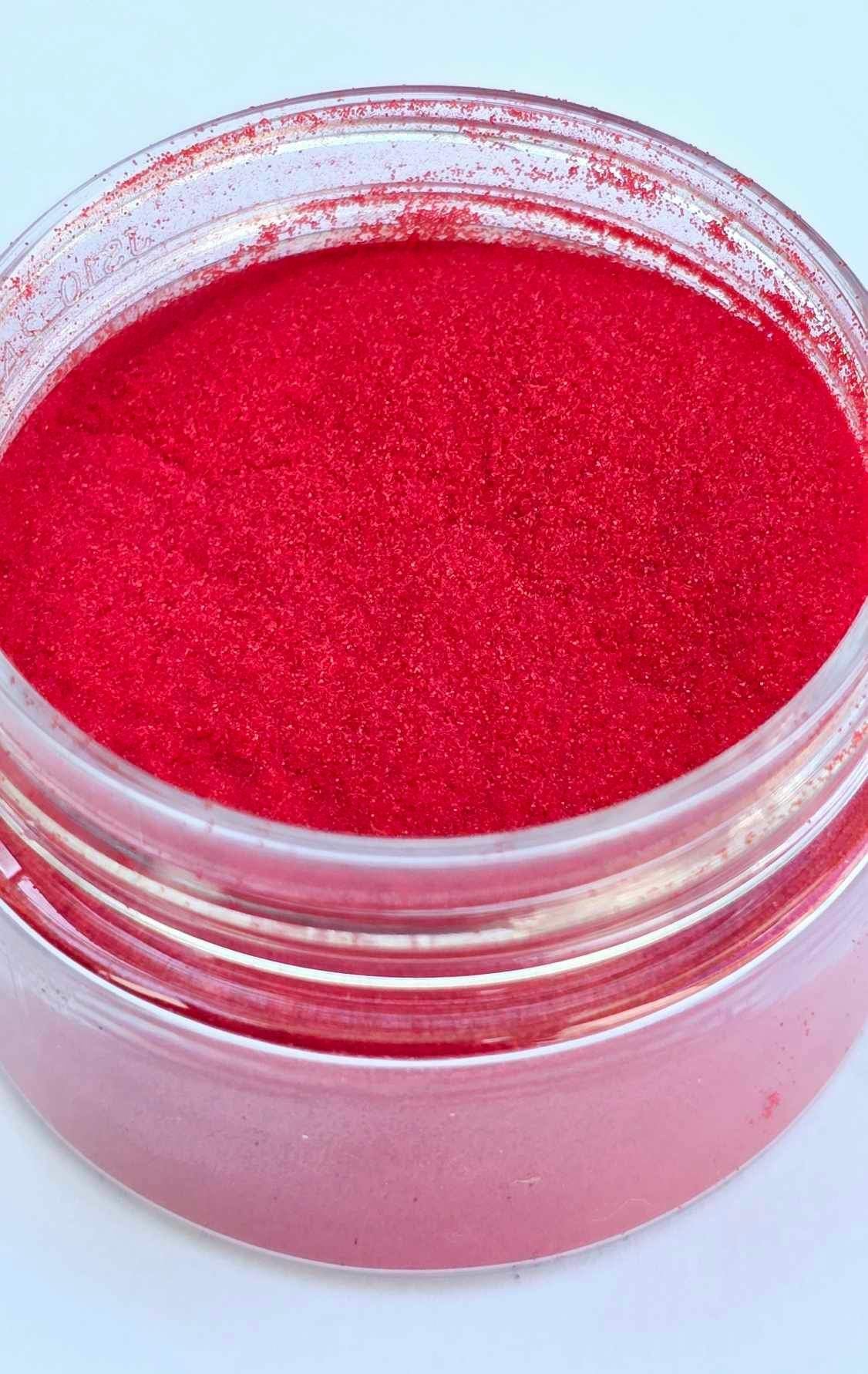 FLUORESCENT ULTRA FINE GLITTER DUST 1OZ: Left On Red