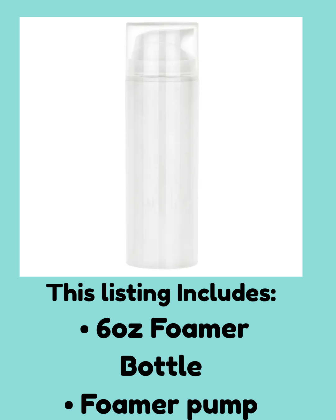 6oz White Foaming Bottle Sets