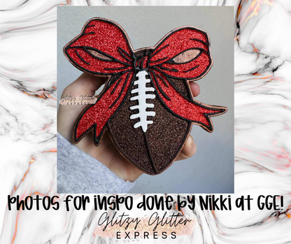 Football Coquette Bow - Silicone Mold