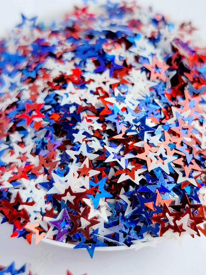 .5oz Shapes: Star Spangled Hammered (Custom Mixed)