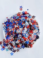 .5oz Shapes: Star Spangled Hammered (Custom Mixed)