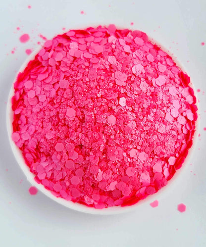 Neon Pearl Matte Chunky Mix: Hot Pants