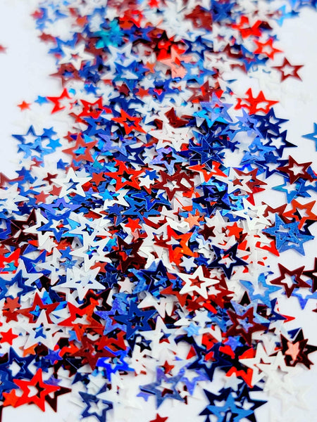 .5oz Shapes: Star Spangled Hammered (Custom Mixed)