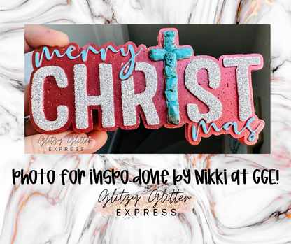 Merry CHRISTmas - Silicone Mold