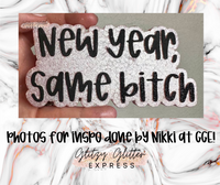 Silicone Mold: New Year, Same B