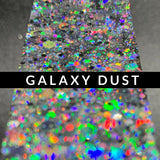 Holographic Chunky Mix: Galaxy Dust