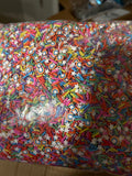 Clay Pieces: Rainbow Sprinkles with Rainbows & Stars Mix