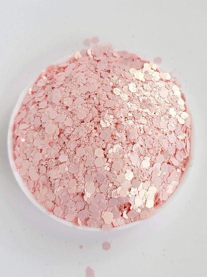 Pearl Chunky Mix: Pearl/Matte Pink