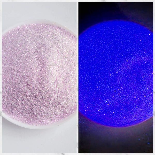 Fine: 2oz Glow in Dark Glitter - Purple To Purple