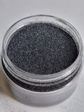 HOLOGRAPHIC ULTRA FINE GLITTER DUST 1OZ: Obsidian
