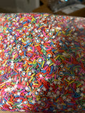 Clay Pieces: Rainbow Sprinkles with Rainbows & Stars Mix
