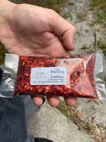 Holographic Chunky Mix: Burning Embers