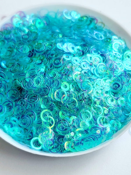 1oz Shapes: Rainbow Blue Circles