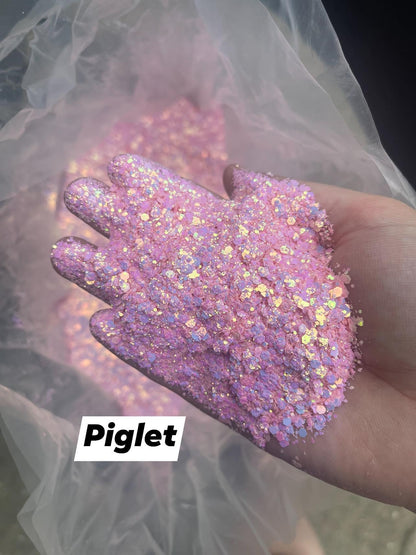 Iridescent Chunky Mix: Piglet