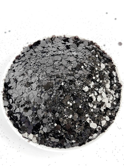 Metallic Chunky Mix: Black Beauty