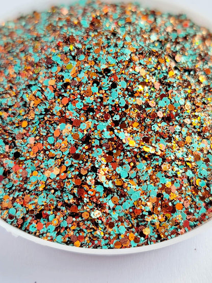 Custom Mini Chunky Mix: TURQUOISE JUNKIE