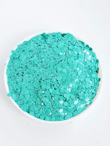 Pearl Matte Chunky Mix: SEAFOAM PEARL (Shaker ONLY)