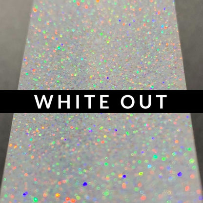 Fine Iridescent Rainbow: White Out